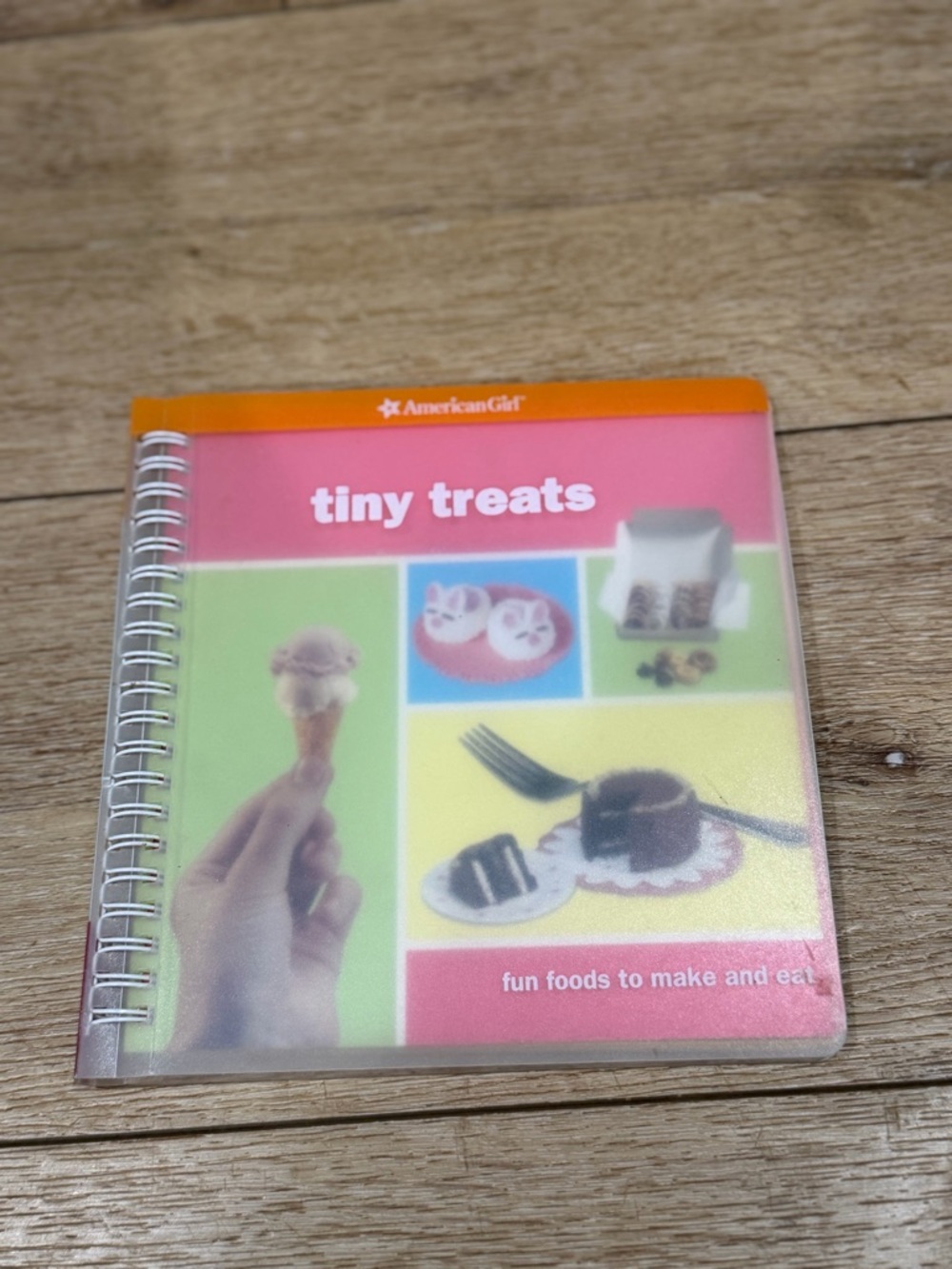 American Girl Tiny Treats Mini Cookbook - Pink & Orange Accents